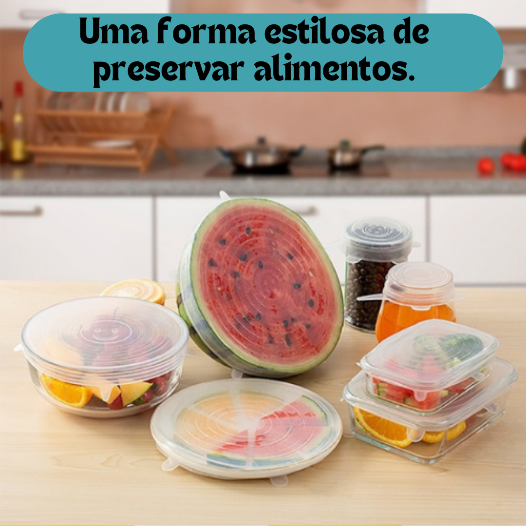Tampas de Silicone para tigelas potes e vasilhas preservação de alimentos mantendo fresco na geladeira microondas tampas reutilizáveis plástico envoltório acessórios de cozinha