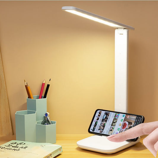 Luminária LED de mesa recarregável USB com vários tipos de luminosidade por Toque. Luz de Leitura, Luz noturna, Escritório, Dormitório